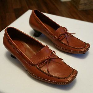 Me Too Saxon Brown Loafers Shoes Size 6.5